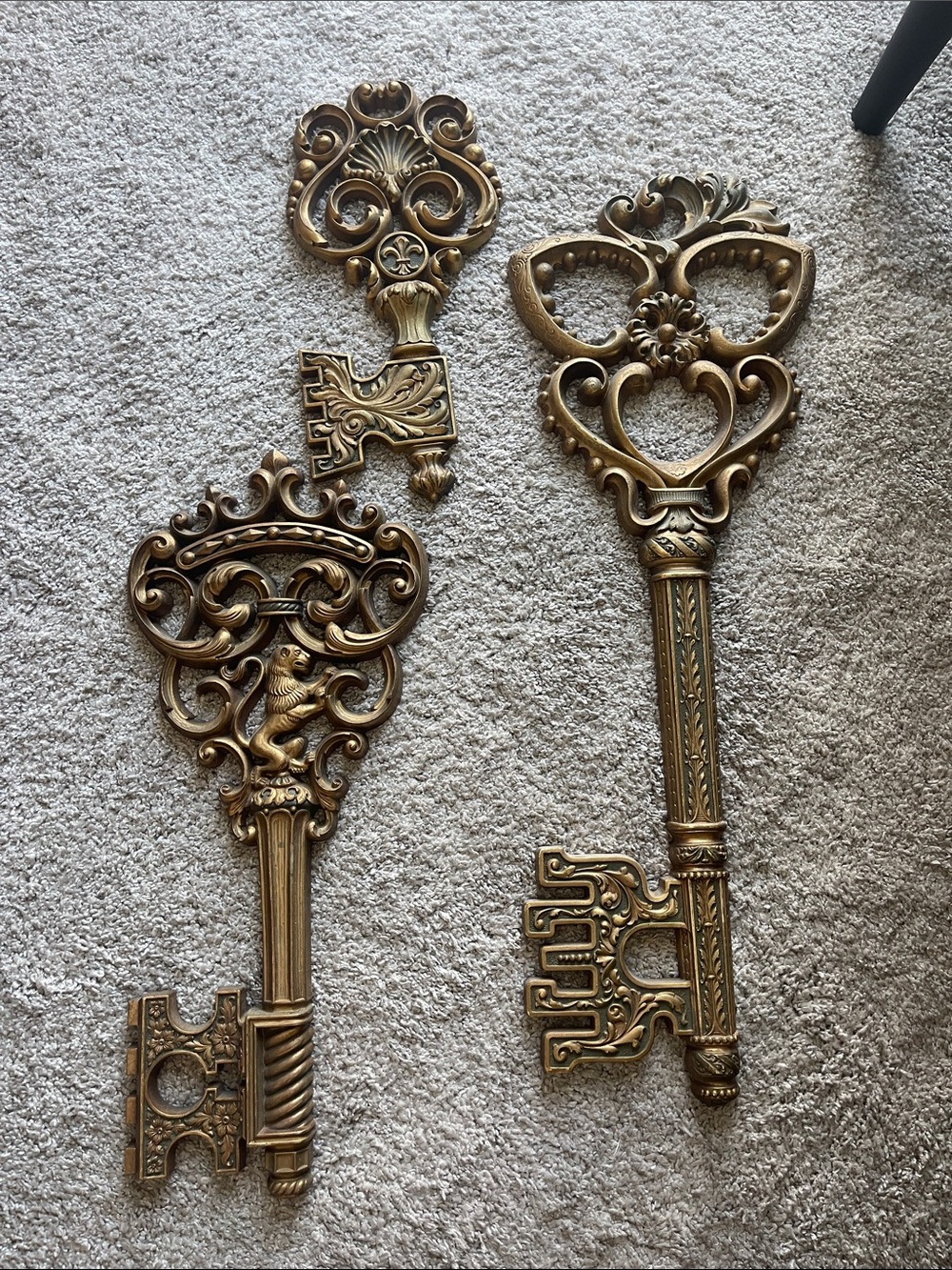 MidCentury Modern Skeleton Key wall decor